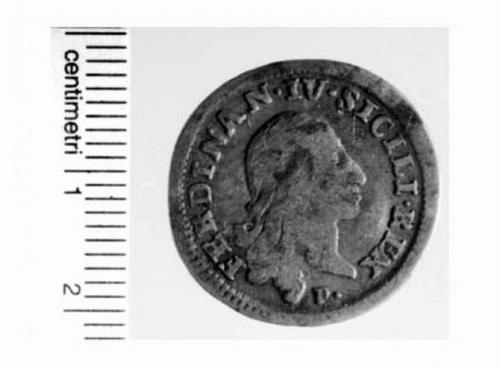 moneta - carlino di Cangiano Giovan Battista, Caputo Antonio (sec. XVIII d.C)