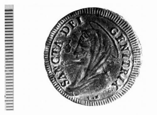 moneta - 5 baiocchi (sec. XVIII d.C)