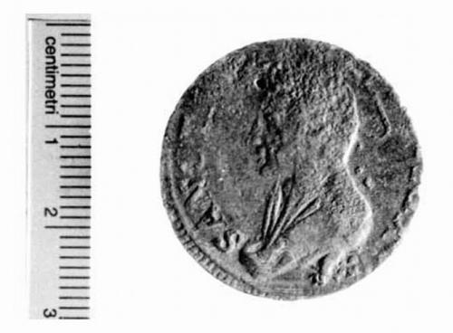 moneta - 5 baiocchi (sec. XVIII d.C)