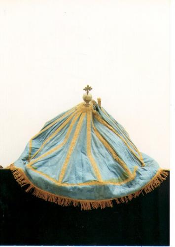 ombrellino processionale - ambito Italia meridionale (fine/ inizio secc. XIX/ XX)