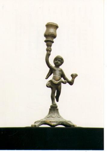 candeliere - manifattura Italia meridionale (fine sec. XIX)