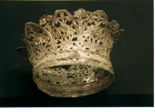 corona da statua - ambito Italia meridionale (prima metà sec. XIX)