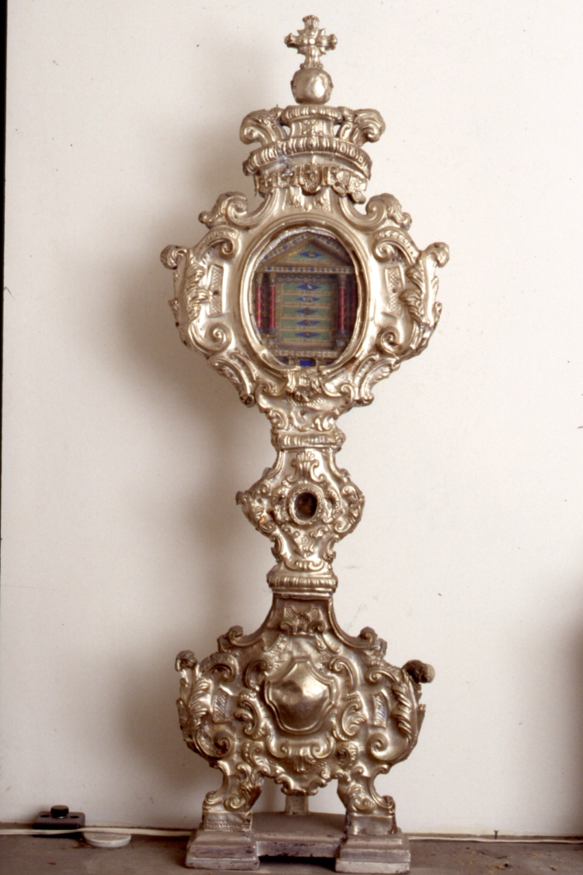 reliquiario - a ostensorio, serie - bottega napoletana (fine sec. XVIII)