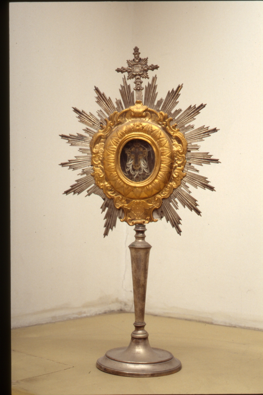 reliquiario - a ostensorio - bottega napoletana (prima metà sec. XIX)