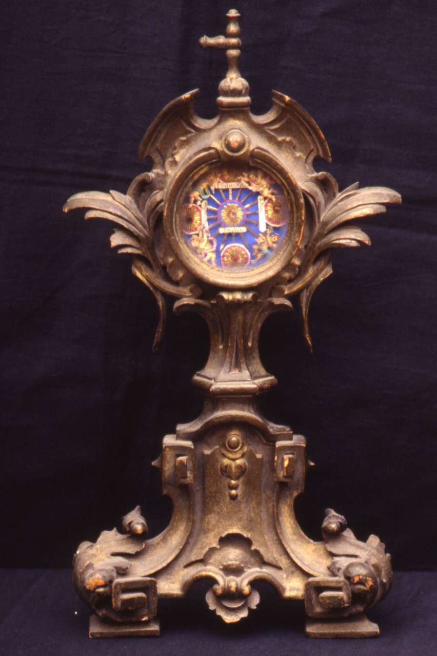 reliquiario - a ostensorio - bottega napoletana (prima metà sec. XIX)