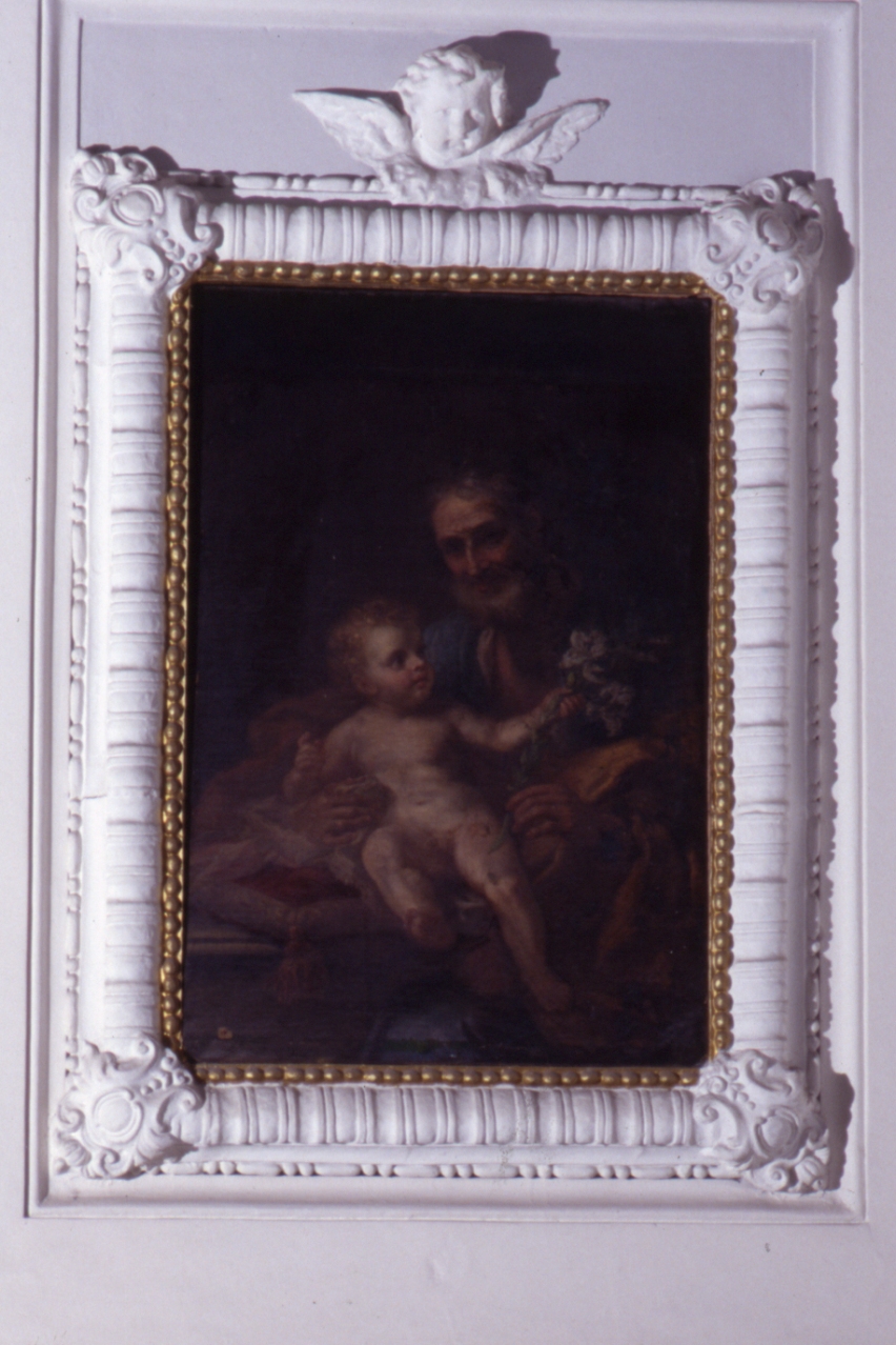 San Giuseppe e Gesù Bambino (dipinto) di De Matteis Paolo (scuola) (metà sec. XVIII)