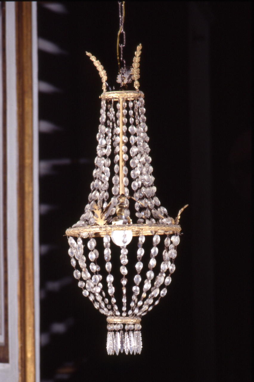 lampadario, serie - bottega napoletana (fine sec. XIX)