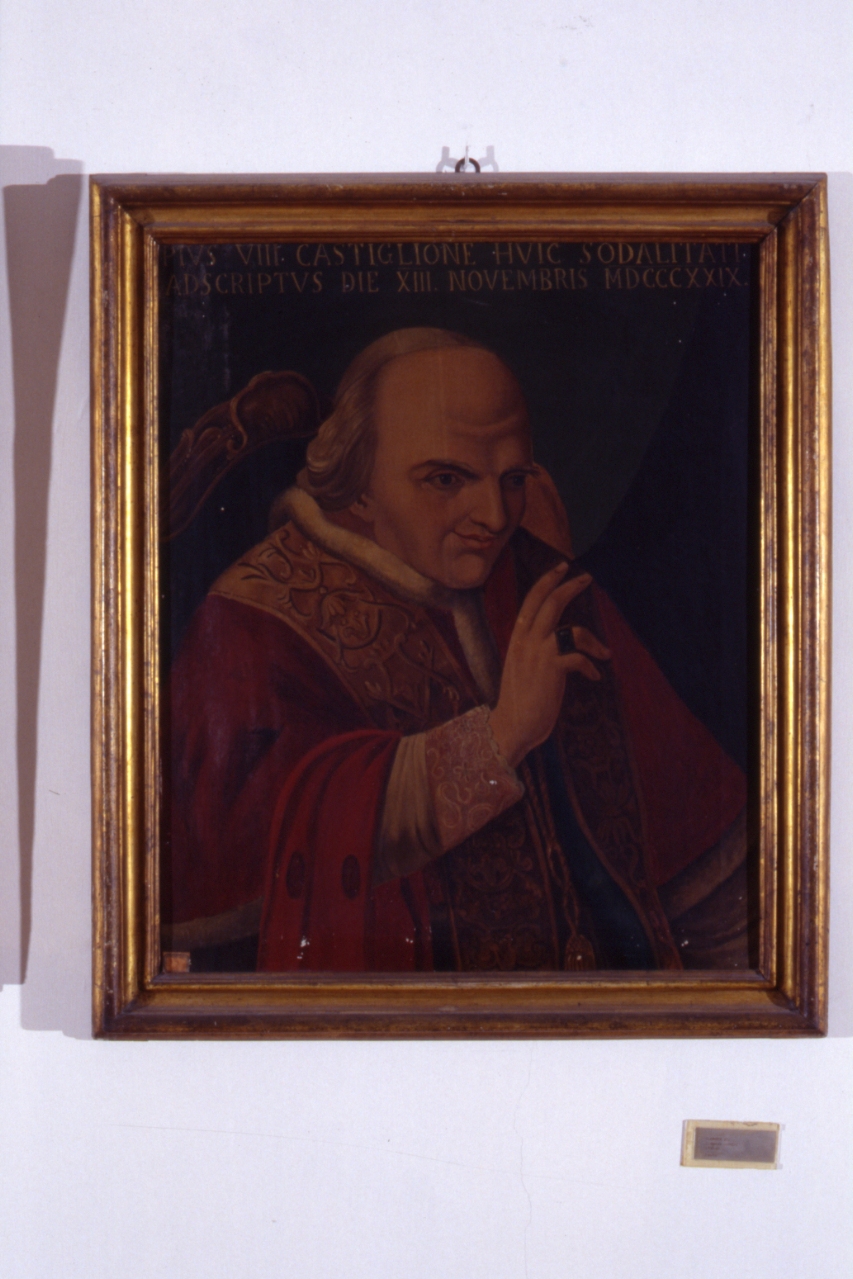 ritratto di papa Pio VIII (dipinto) - ambito napoletano (sec. XIX)