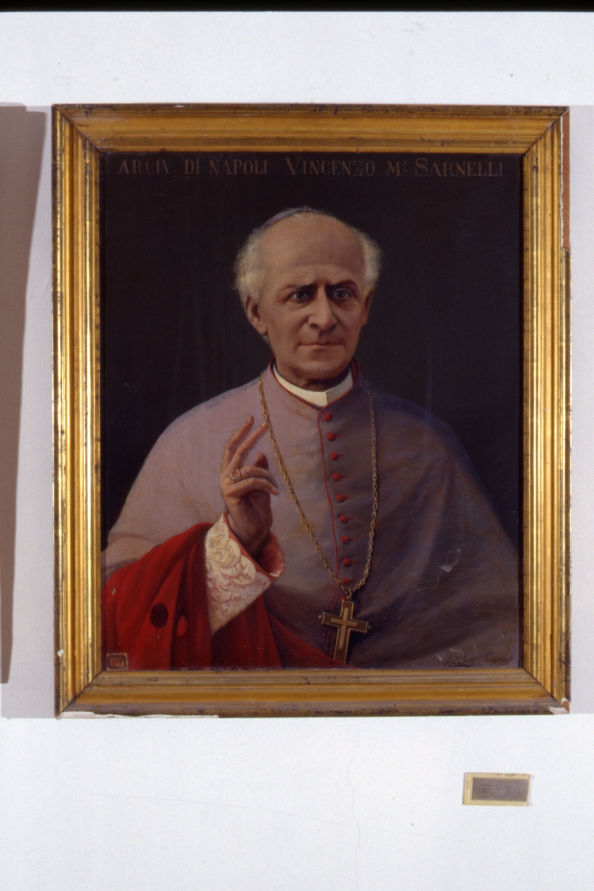 ritratto dell'arcivescovo Vincenzo Sarnelli (dipinto) di Scognamiglio Carlo (sec. XIX)