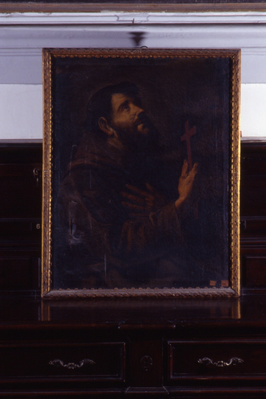 San Francesco d'Assisi (dipinto) di De Ribera Jusepe detto Spagnoletto (cerchia) (sec. XVII)