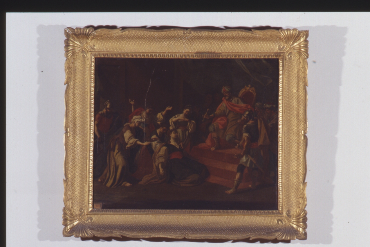 Ester e Assuero (dipinto) di De Mura Francesco (bottega) (sec. XVIII)