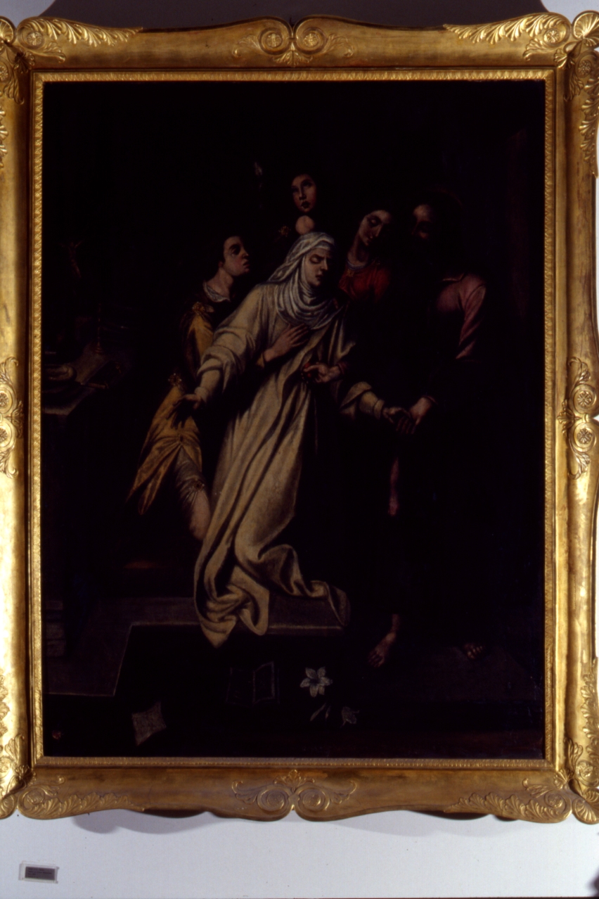morte di Santa Teresa (dipinto) di Santafede Fabrizio (maniera) (prima metà sec. XVII)