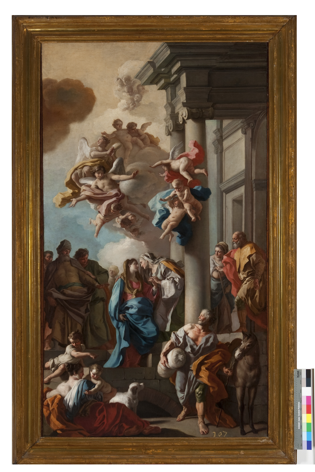 visitazione (dipinto) di De Mura Francesco (terzo quarto sec. XVIII)