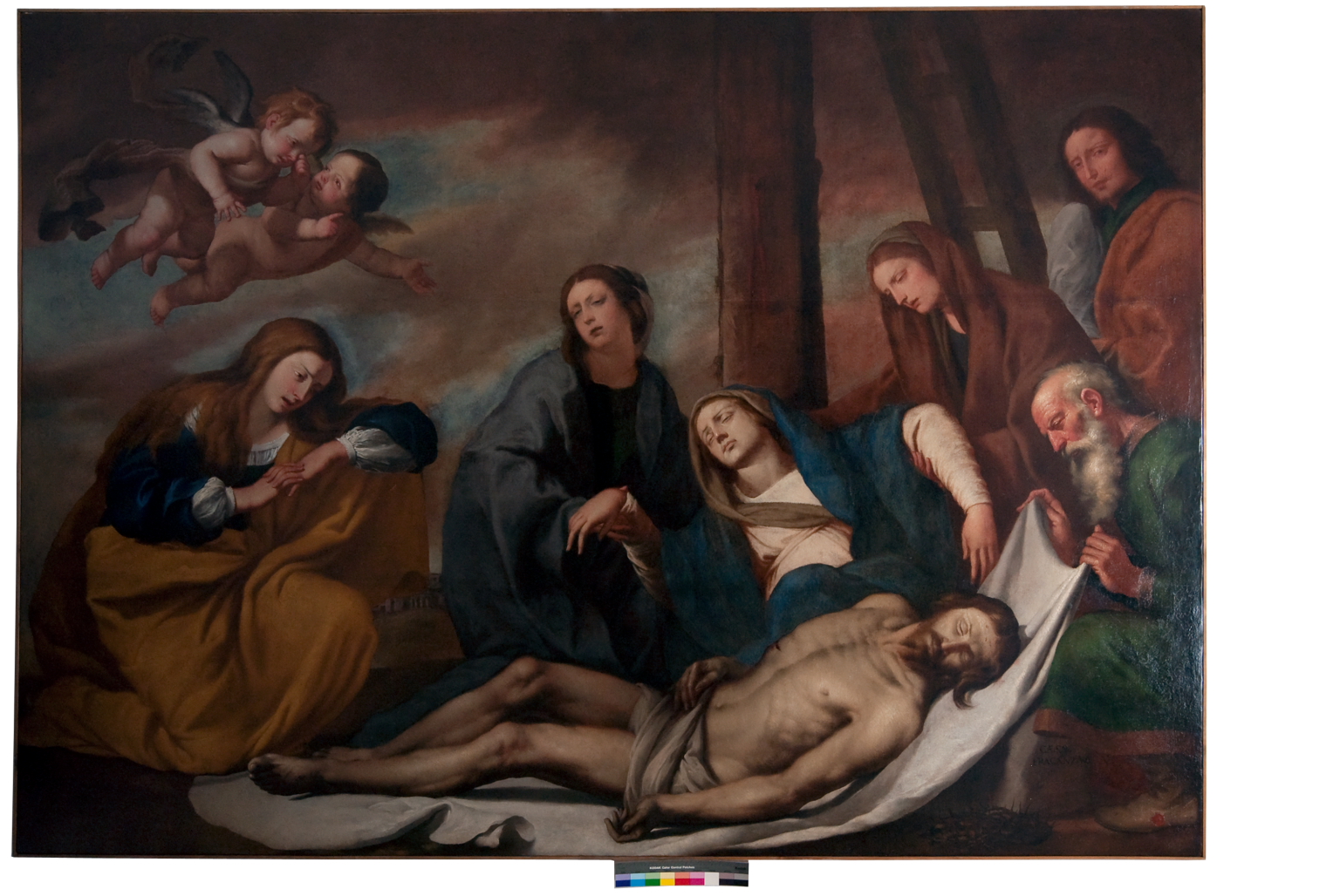 compianto sul Cristo morto (dipinto) di Fracanzano Cesare (sec. XVII)