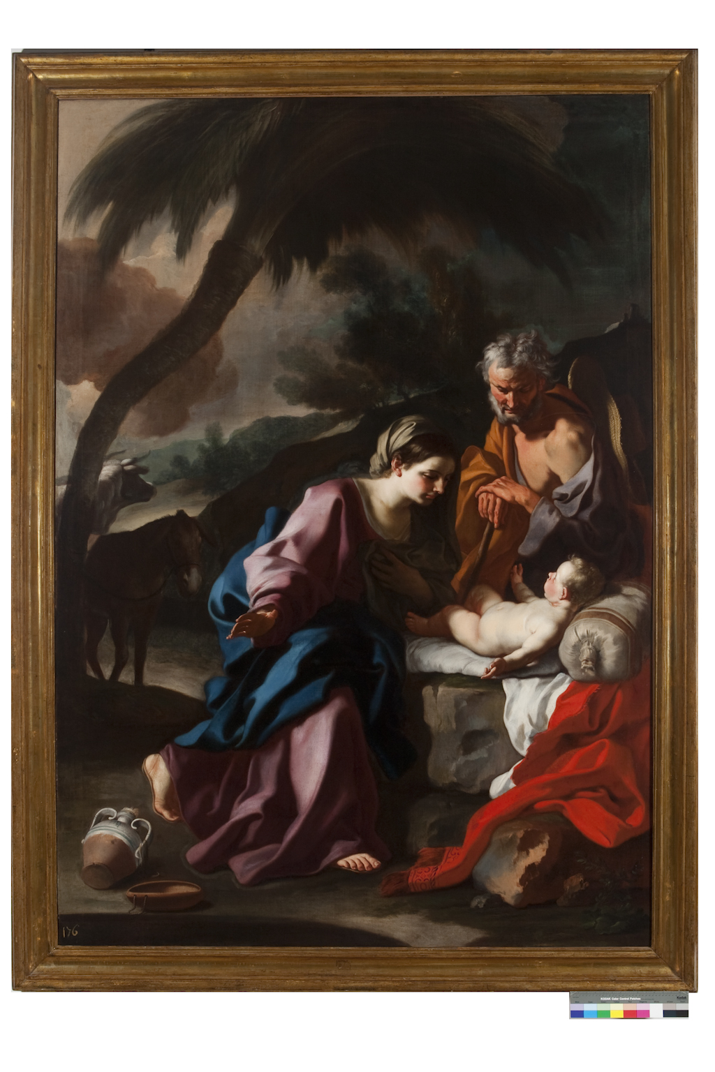 riposo nella fuga in Egitto (dipinto) di De Mura Francesco (sec. XVII)