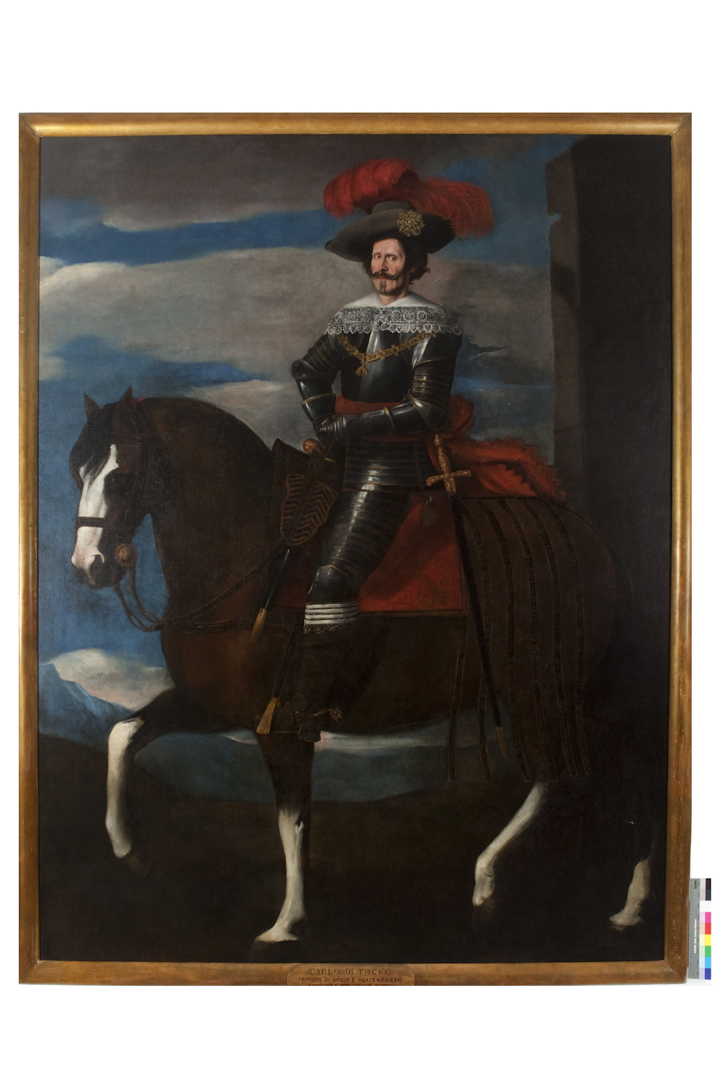 Carlo di Tocco a cavallo (dipinto) di Beltrano Agostino (sec. XVII)