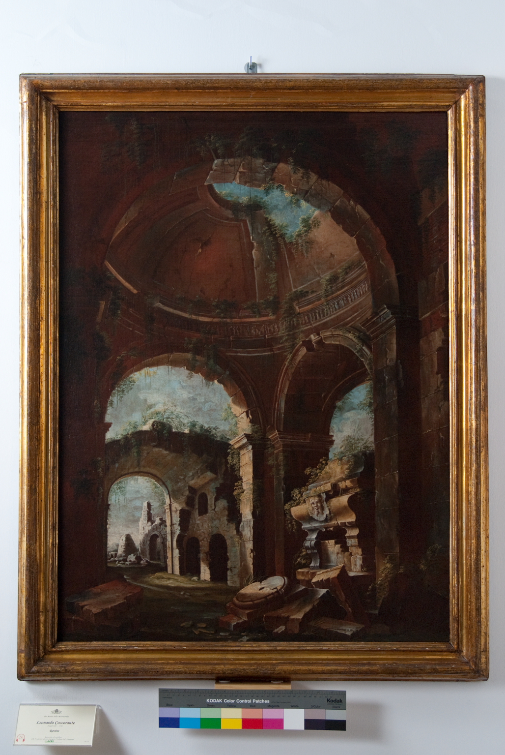 veduta con rovine (dipinto) di Coccorante Leonardo (secondo quarto sec. XVIII)