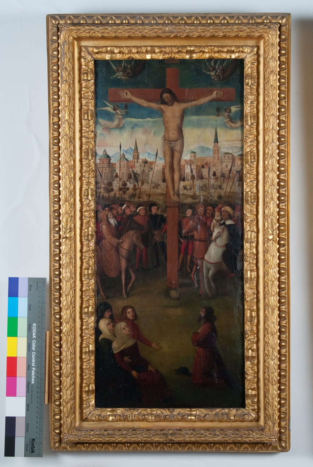 crocifissione di Cristo (dipinto) - ambito napoletano (fine sec. XV)