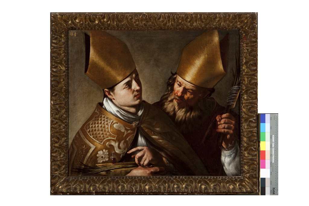 San Gennaro e San Biagio (dipinto) di Littiero Domenico (sec. XVII)