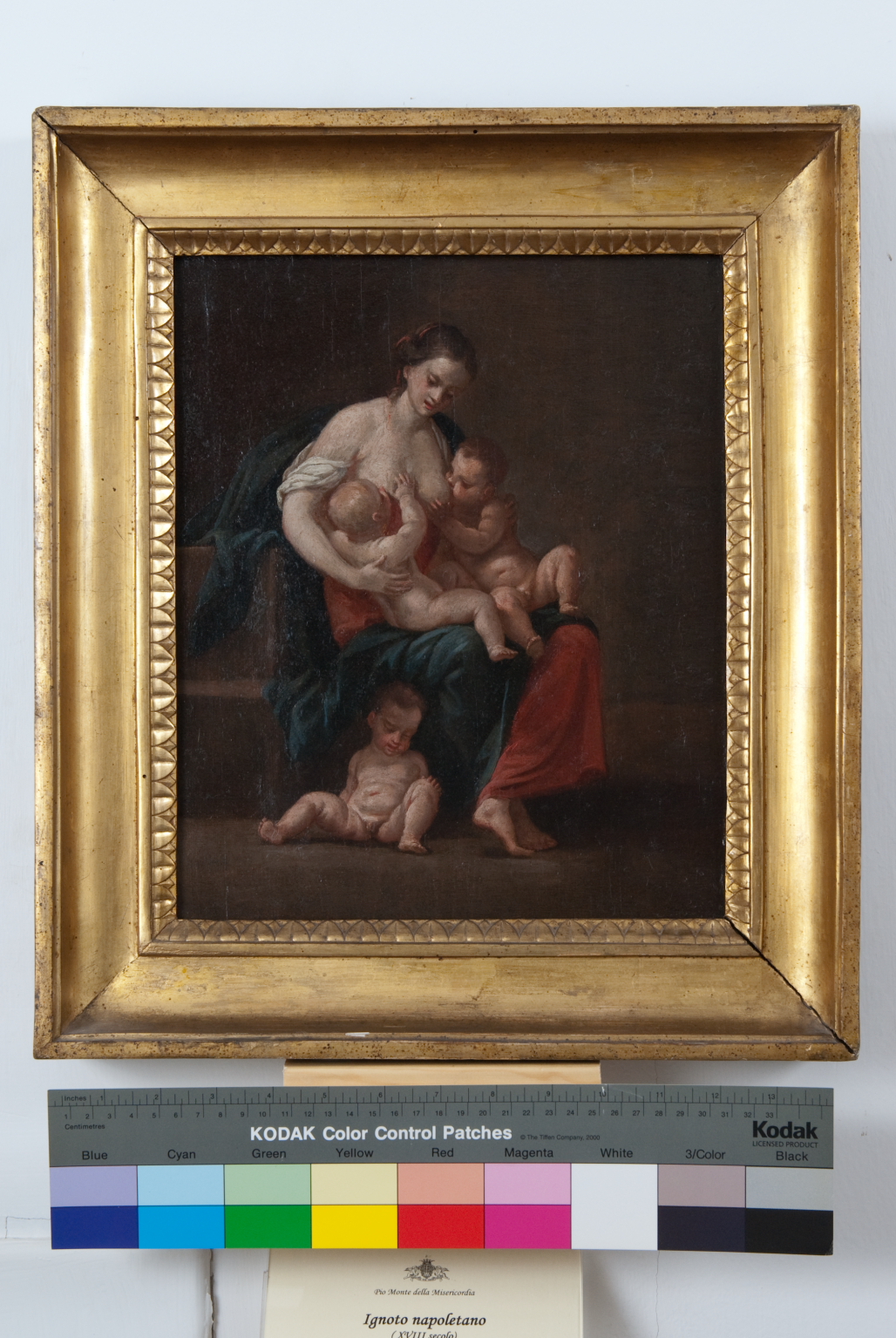 allegoria della Carità (dipinto) di Bonito Giuseppe (metà sec. XVIII)