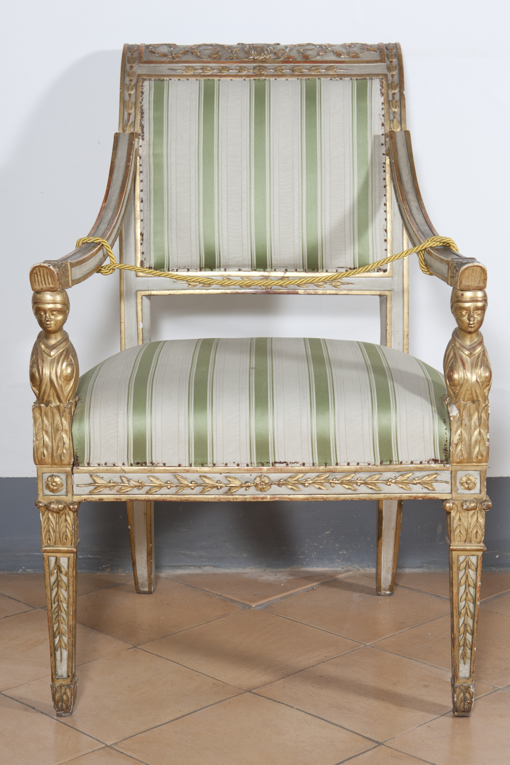 poltroncina - bottega napoletana (primo quarto sec. XIX)