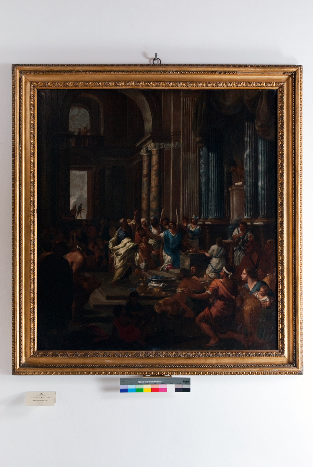 adorazione del vitello d'oro (dipinto) di Caselli Francesco Maria (metà sec. XVII)