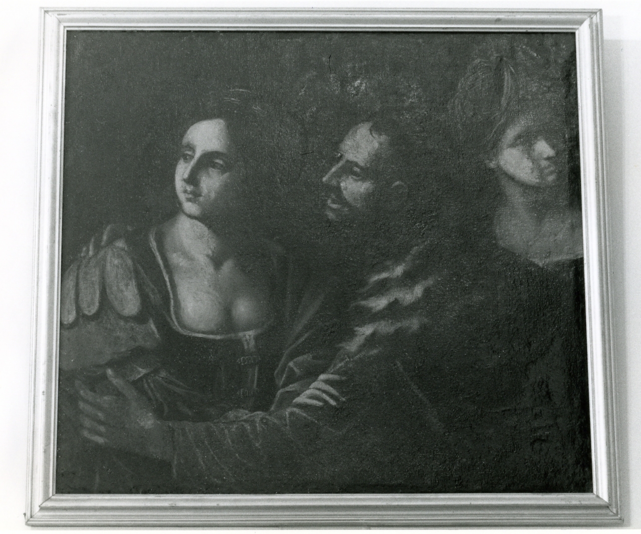 SCENA DI SEDUZIONE (DIPINTO) - AMBITO NAPOLETANO (INIZIO sec. XVII)