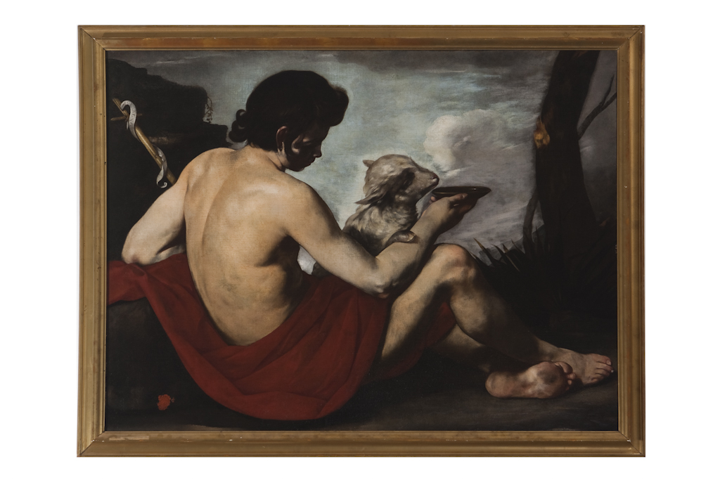 San Giovanni Battista nel deserto (dipinto) di Maestro dell'annuncio ai Pastori (secondo quarto sec. XVII)