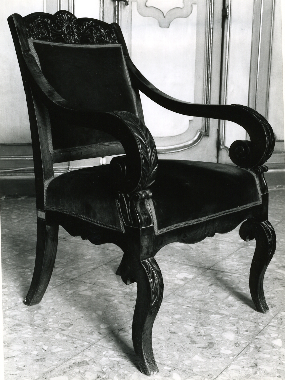 POLTRONA, SERIE - manifattura napoletana (Seconda metà sec. XIX)