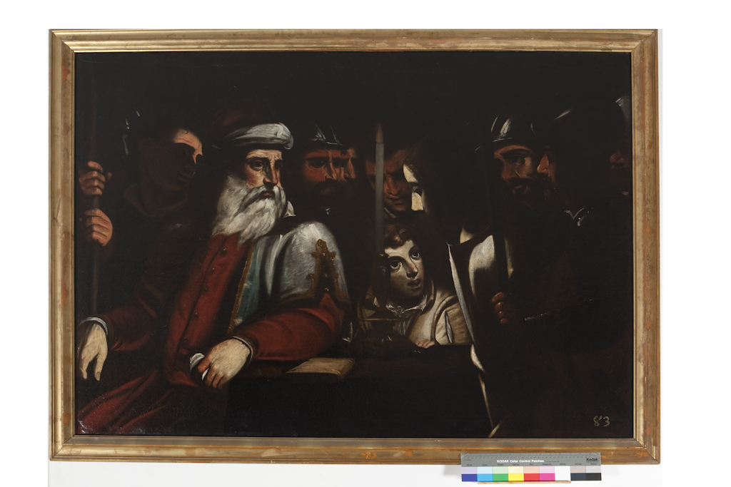 Cristo davanti a Caifa (dipinto) - ambito ligure (secondo quarto sec. XVII)