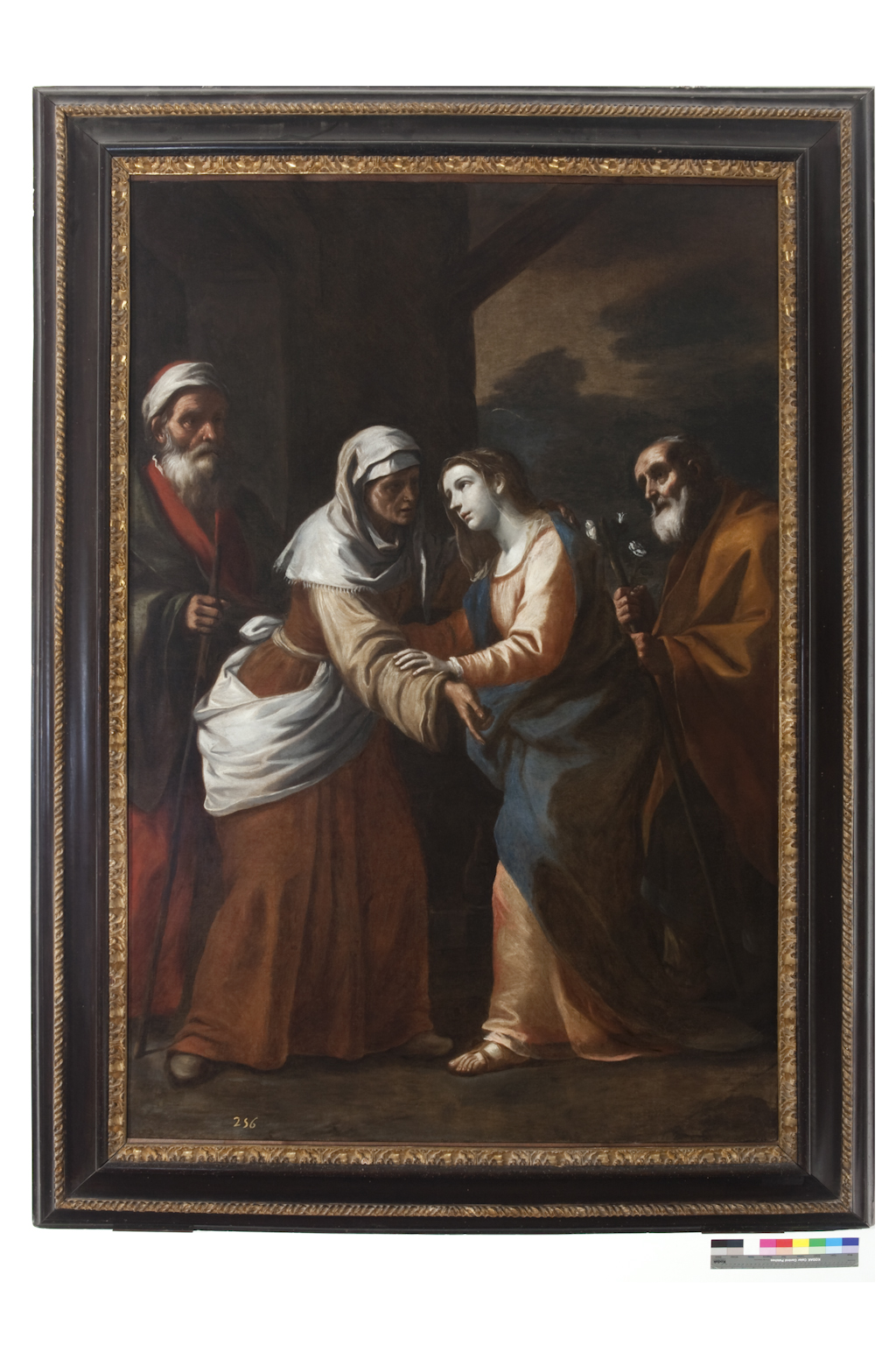 visitazione (dipinto) di Preti Mattia detto Cavalier Calabrese (bottega) (sec. XVII)