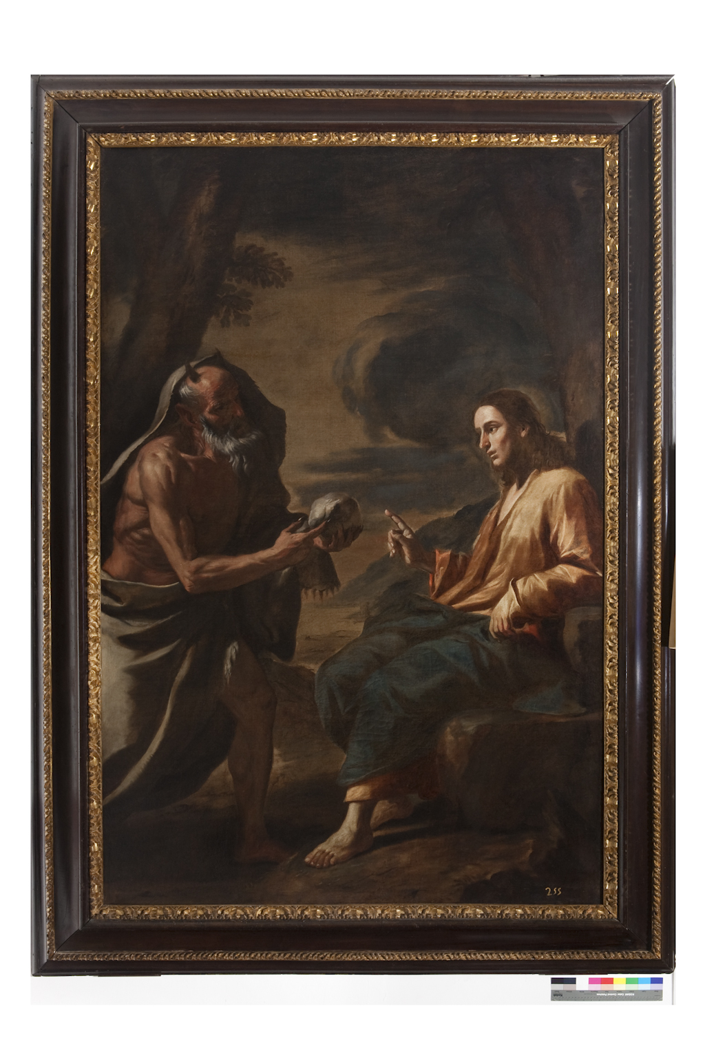 Cristo tentato da Satana (dipinto) di Preti Mattia detto Cavalier Calabrese (cerchia) (sec. XVII)