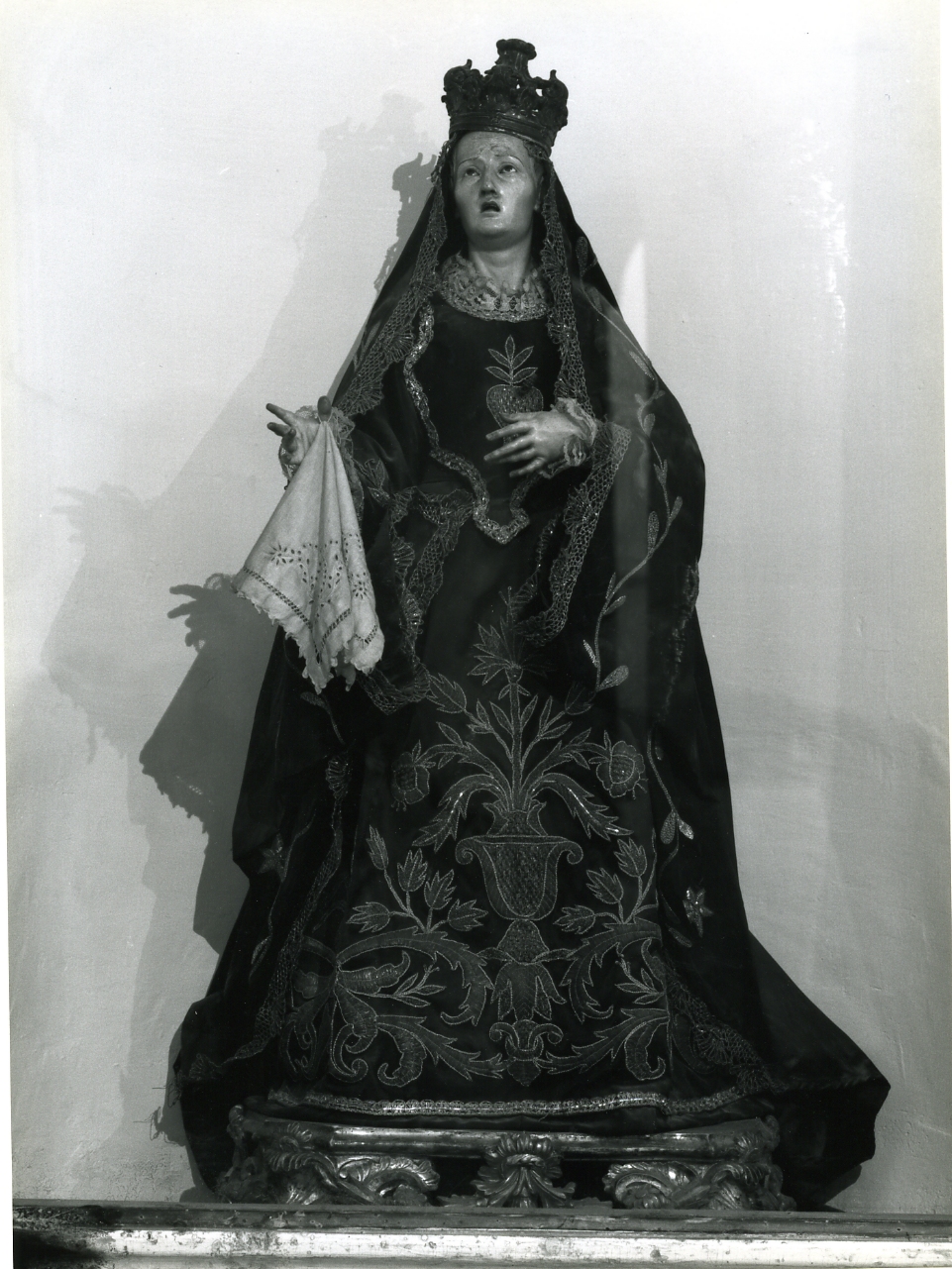 MADONNA ADDOLORATA (STATUA VESTITA) - AMBITO NAPOLETANO (Prima metà sec. XIX)