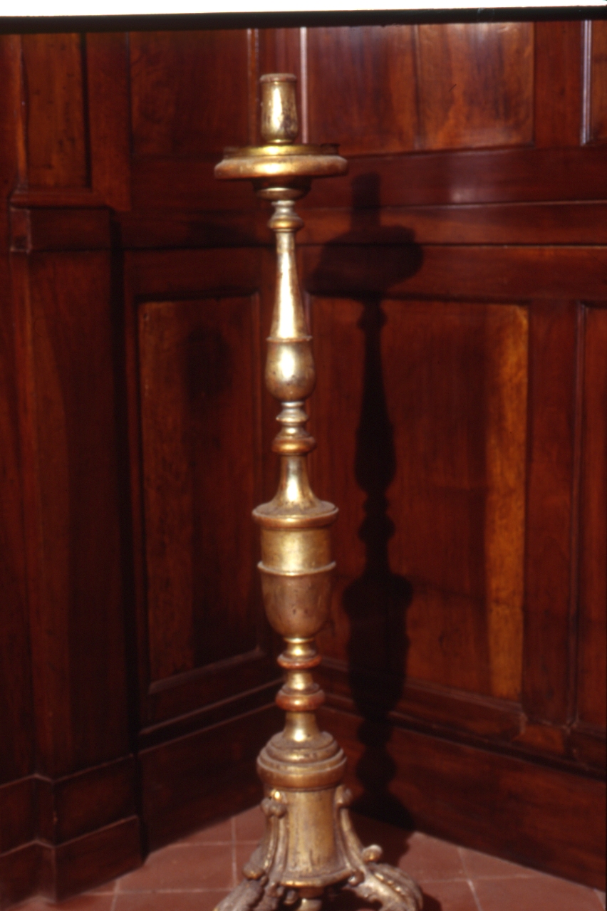 candelabro, serie - bottega napoletana (metà sec. XIX)