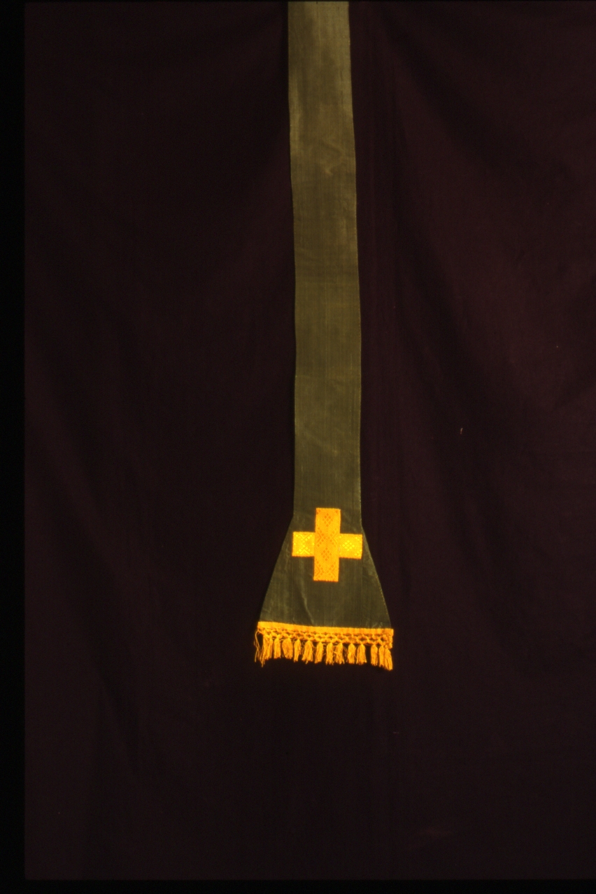 stola, elemento d'insieme - manifattura napoletana (primo quarto sec. XX)