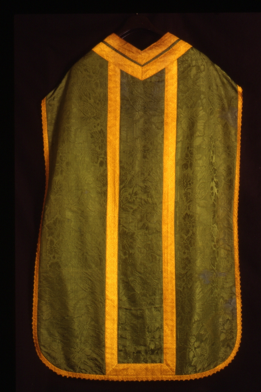 pianeta, elemento d'insieme - manifattura napoletana (seconda metà sec. XIX)