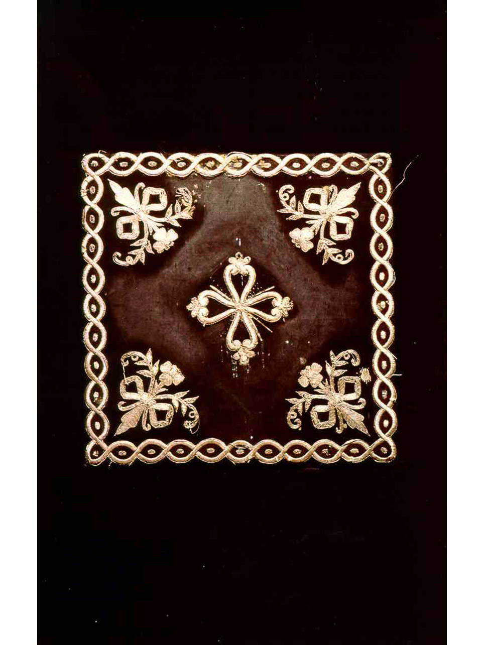 borsa, elemento d'insieme - manifattura napoletana (metà sec. XVIII)