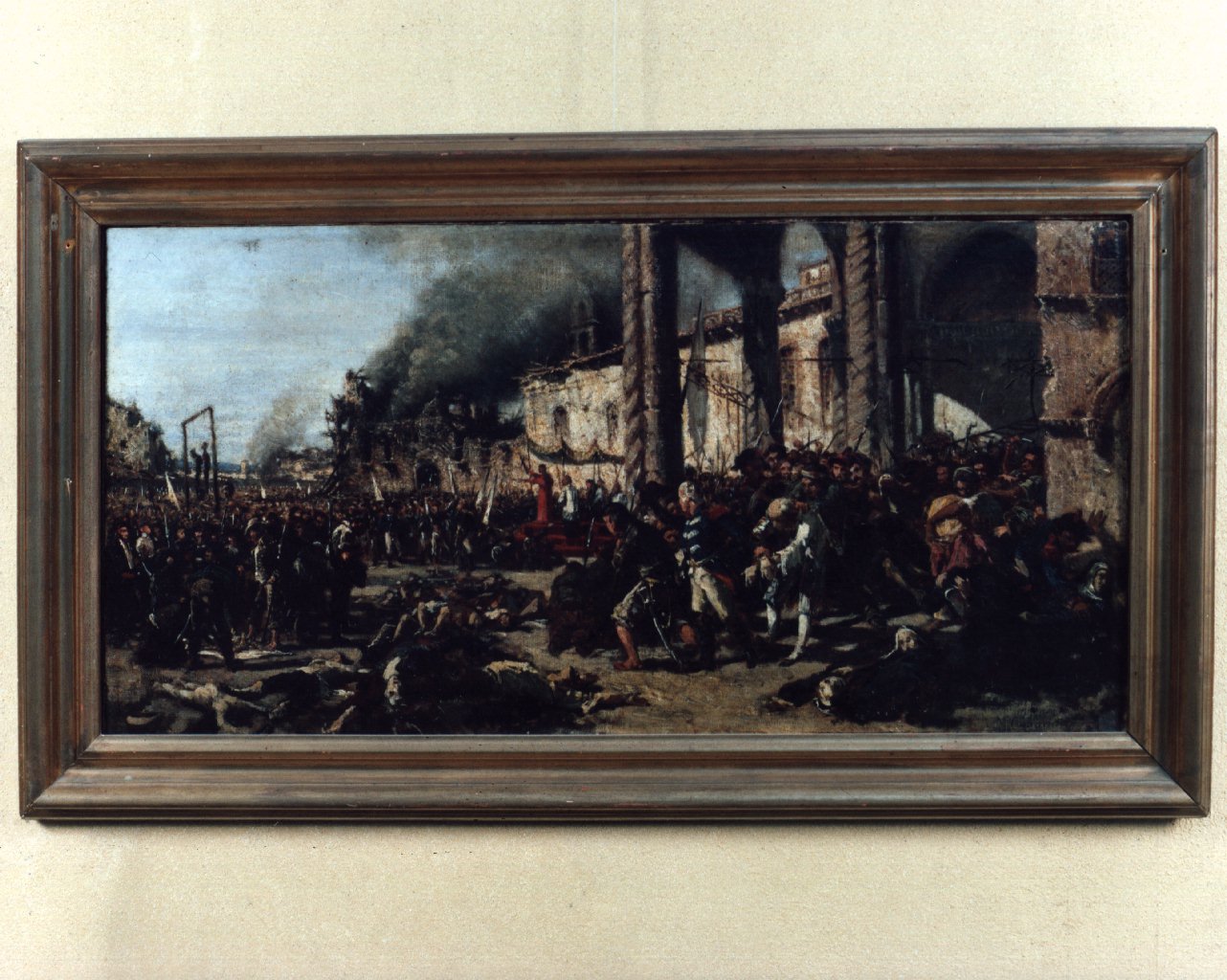 la strage di Altamura, episodio della Repubblica Partenopea (dipinto) di Cammarano Michele (sec. XIX)