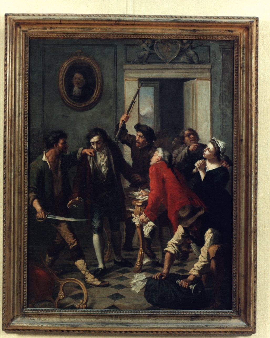episodio della Repubblica Partenopea (dipinto) di Mollica Emanuele (sec. XIX, sec. XIX)