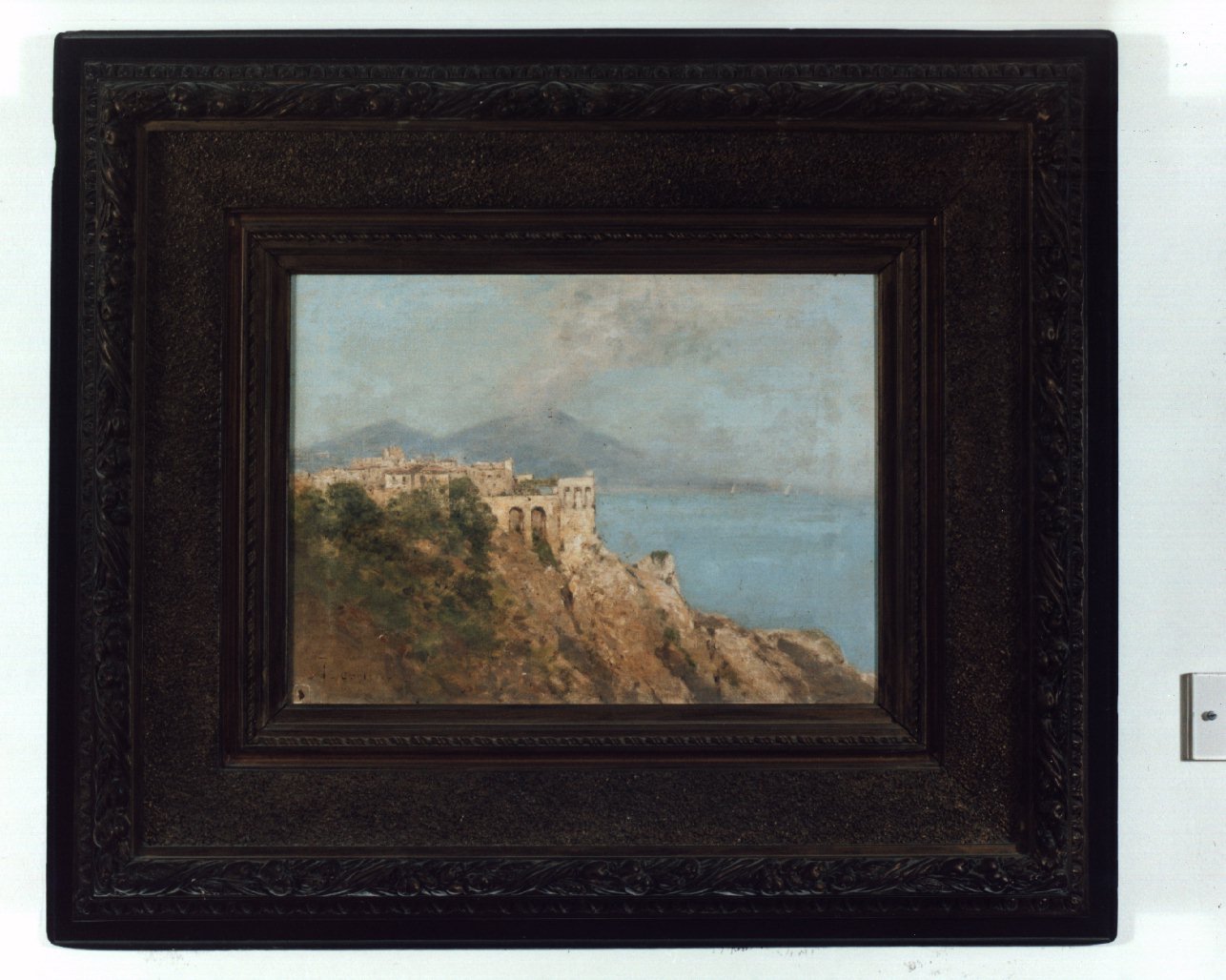 veduta di Posillipo (dipinto) di Cortese Federico (ultimo quarto sec. XIX)