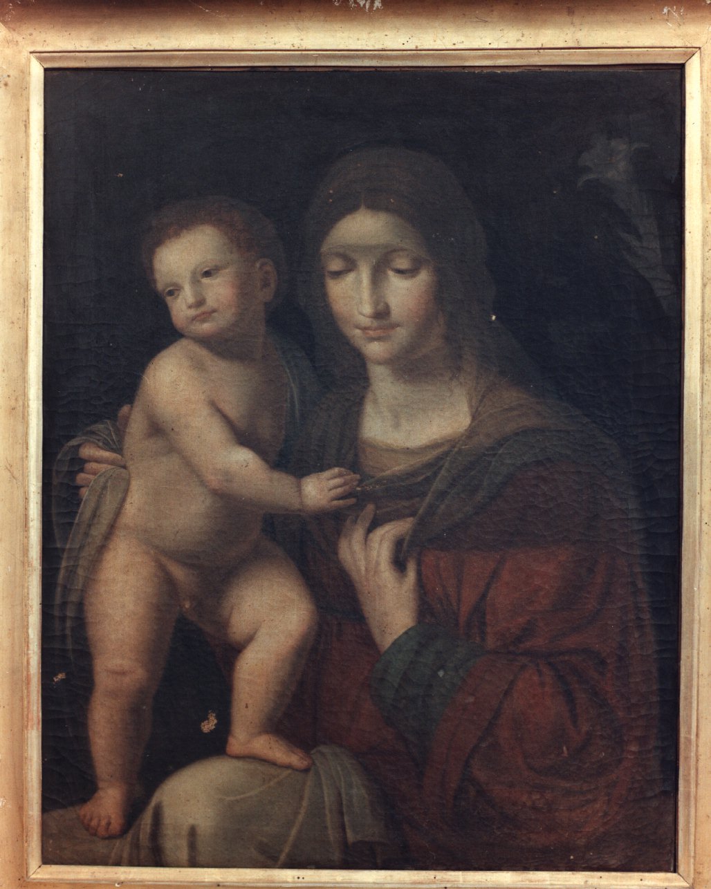 Madonna con bambino (dipinto) - ambito napoletano (seconda metà sec. XIX)