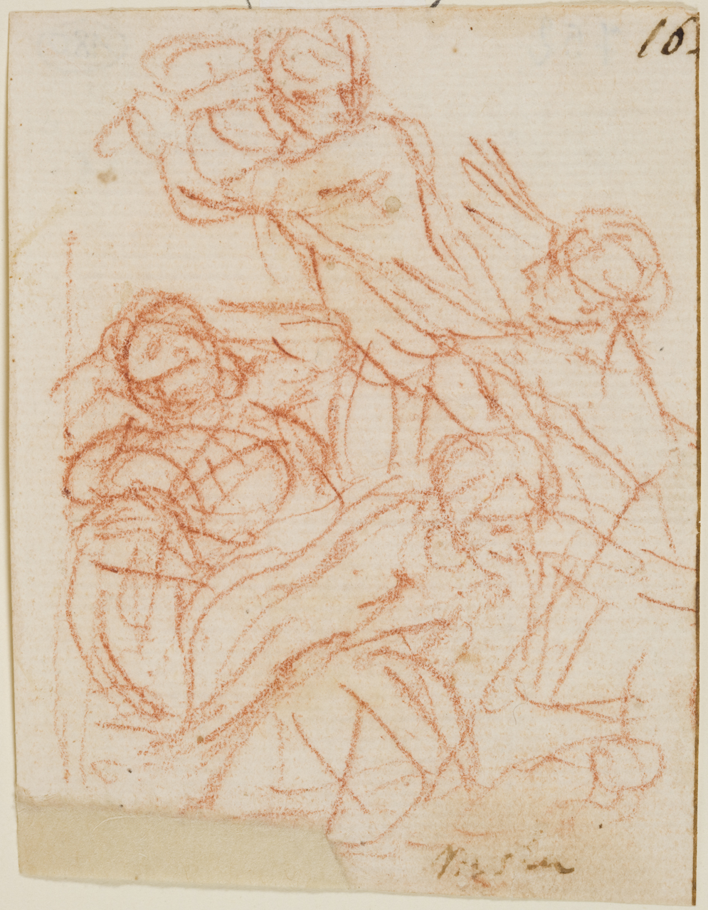 Strage degli innocenti (disegno) di Cantarini Simone detto Pesarese (sec. XVII)