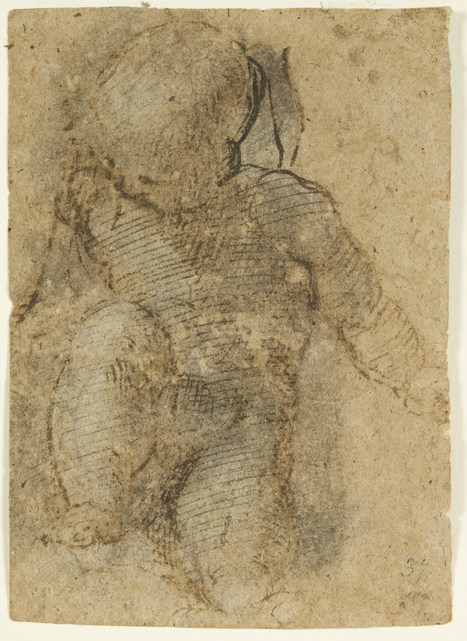studio di putto (disegno) - ambito bolognese (?) (sec. XVI)