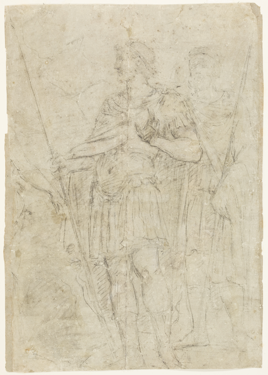 Guerrieri (disegno) - ambito Italia centro-meridionale (sec. XVII)