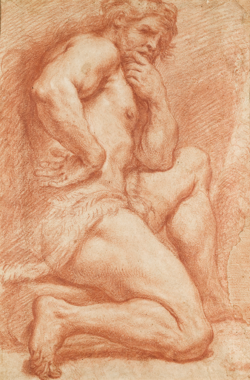 nudo maschile (disegno) di Di Maria Francesco (sec. XVII)
