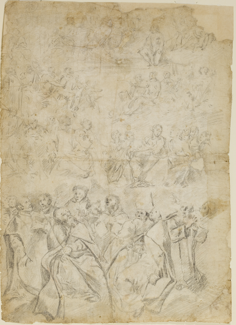 studio per il "Paradiso" (disegno) di Beltrano Agostino (sec. XVII)