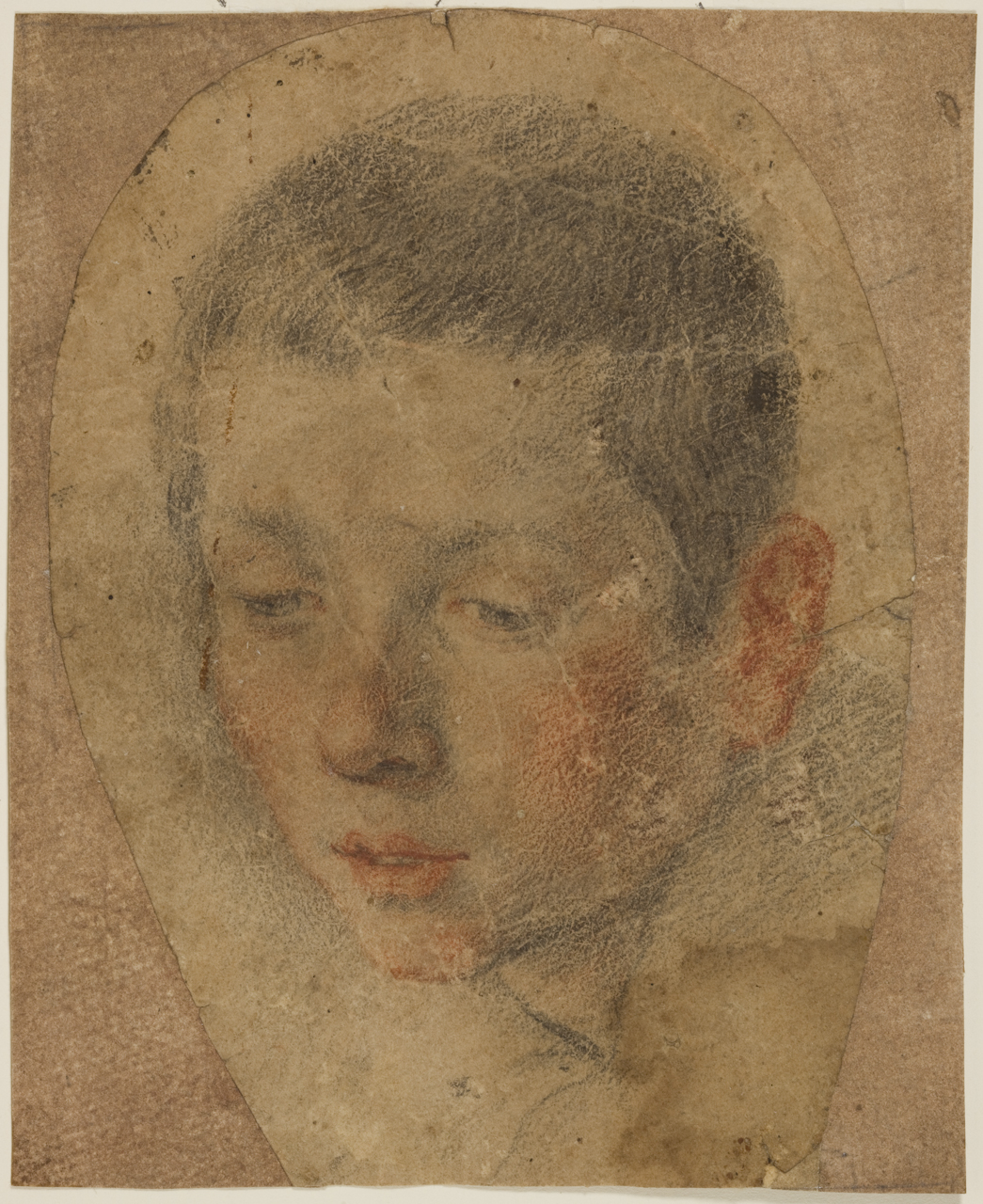 ritratto di bambino (disegno) di Santi di Tito (secc. XVI/ XVII)