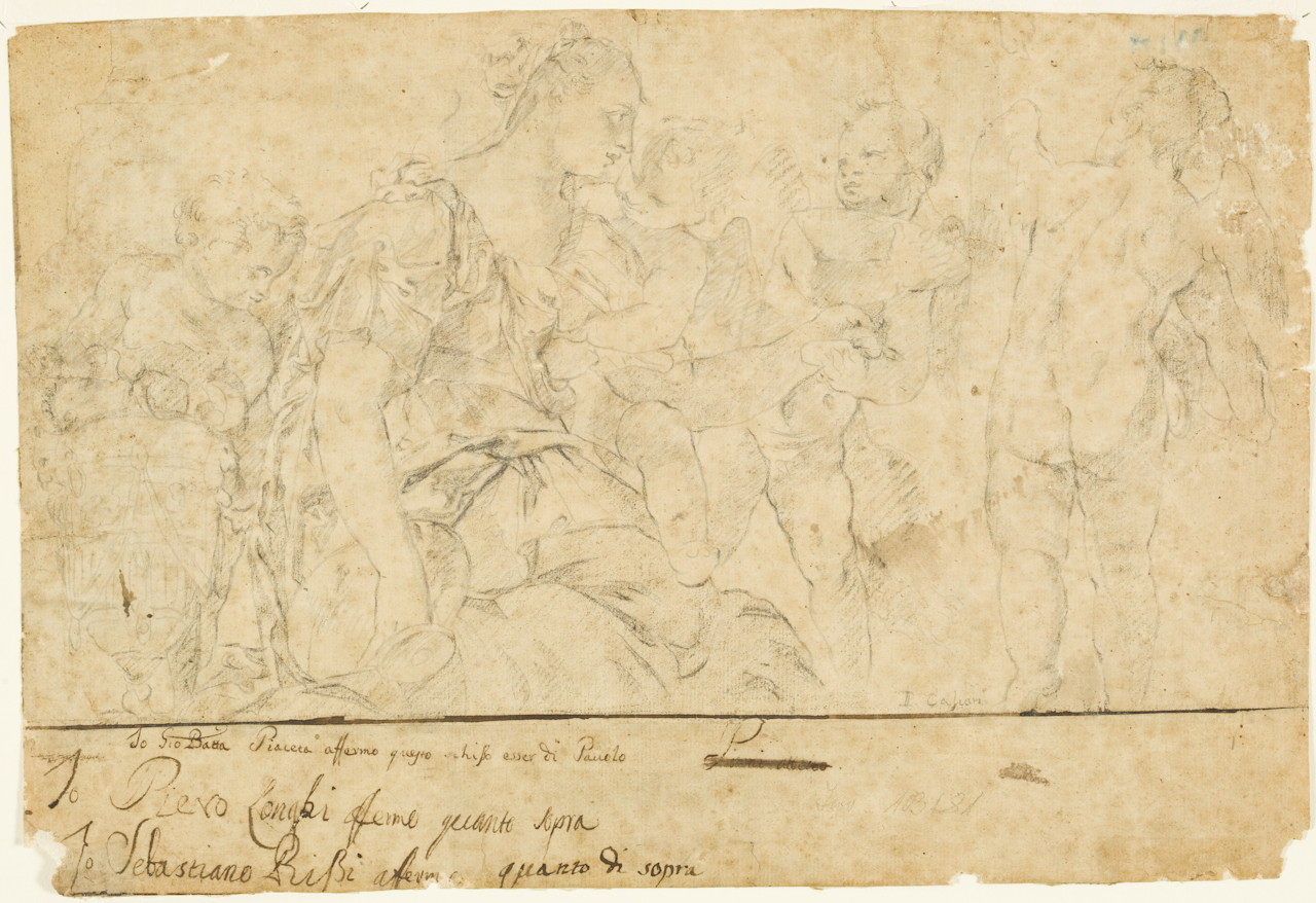 allegoria dell' abbondanza (disegno) di Caliari Paolo detto Veronese (sec. XVI)