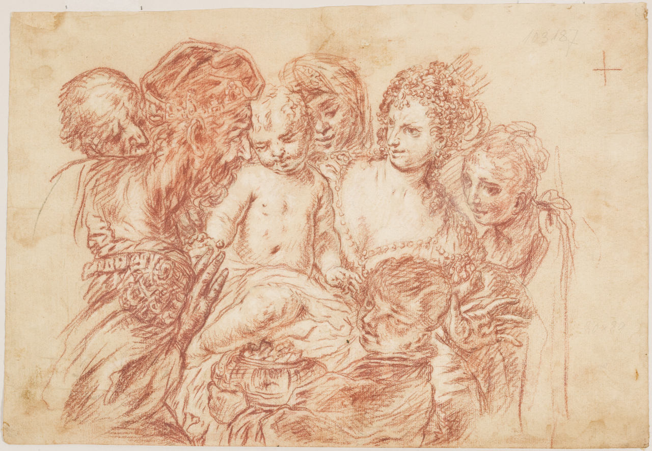 Adorazione dei Magi (disegno) - ambito fiammingo (sec. XVII)