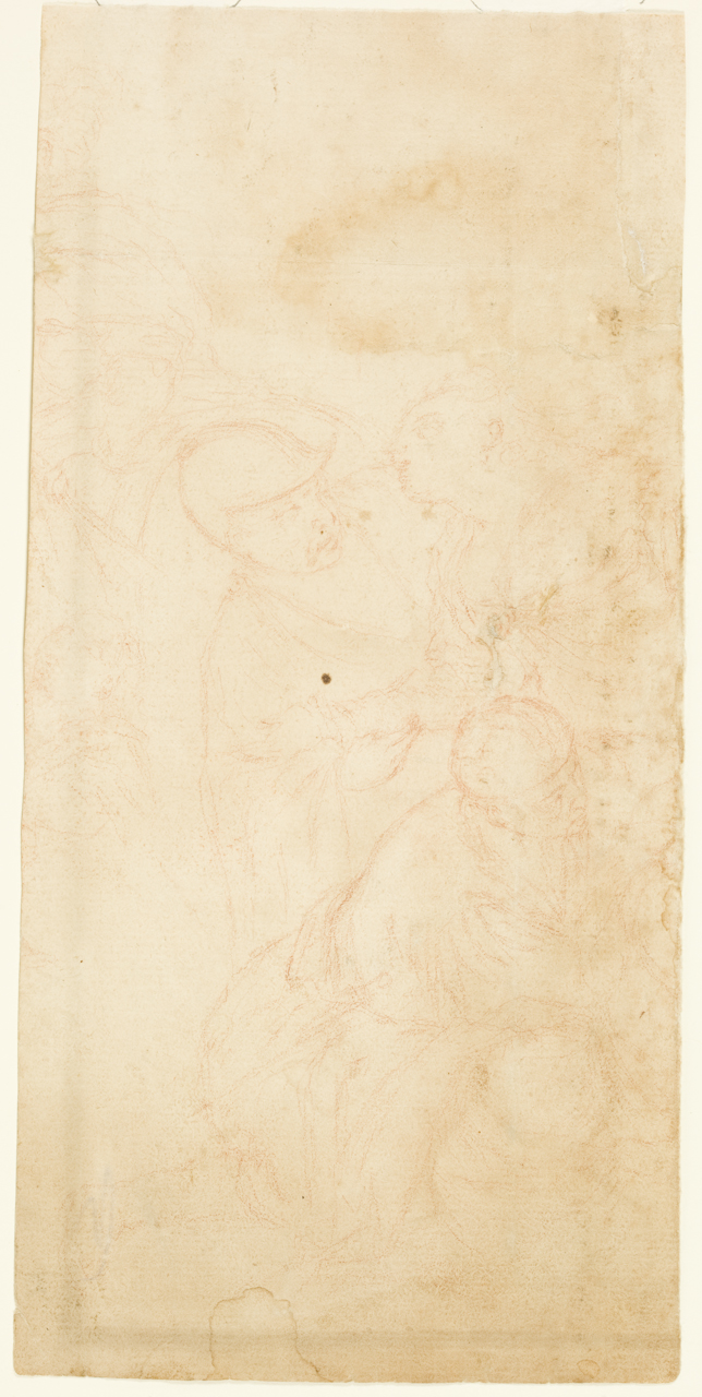 una Santa tra due soldati (disegno) di Fiori Federico detto Federico Barocci (scuola) (sec. XVI)